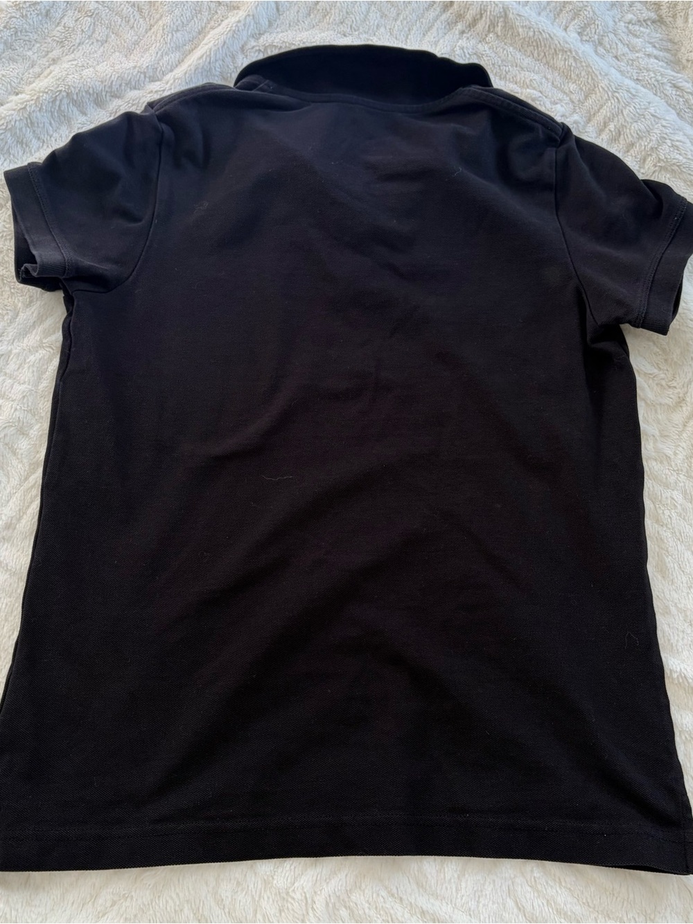 Lilly Pulitzer Black Button-Down Polo with Pink Palm Logo Size Medium - Picture 7 of 7